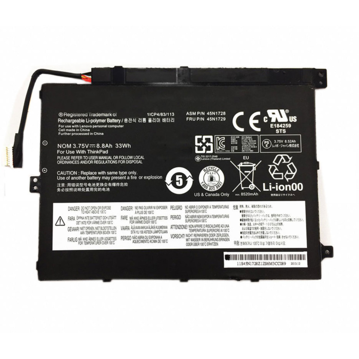 Lenovo Thinkpad Tablet 10 Battery New