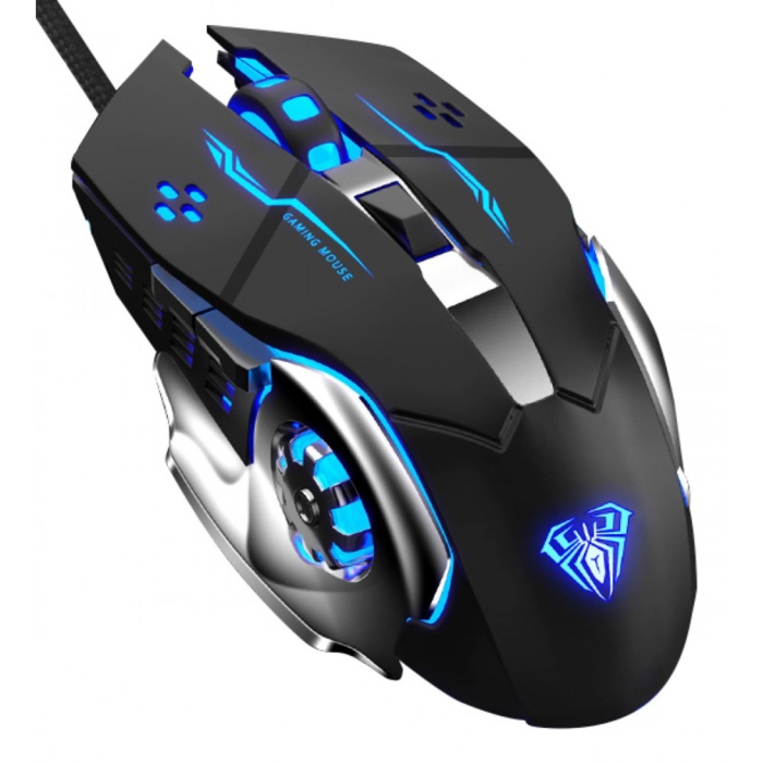 Mouse Aula S20 Rgb Wired Usb Black New