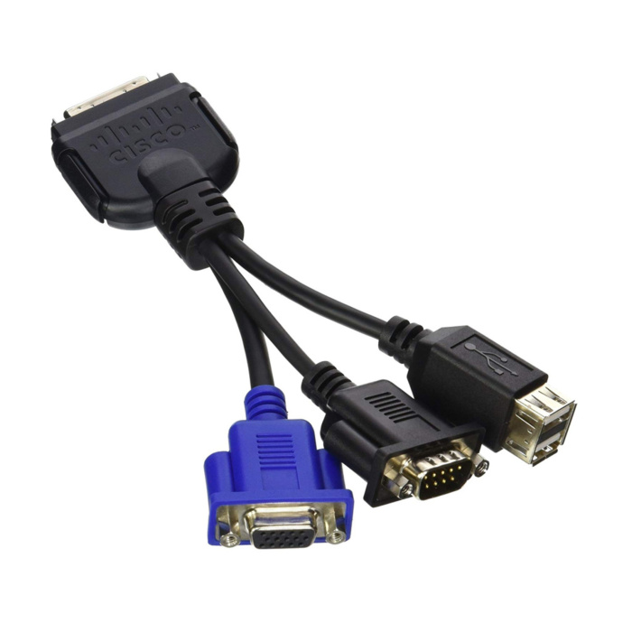 Cable Jack Cisco C210 Server Kvm Vga Dp9 Rp232 Usb