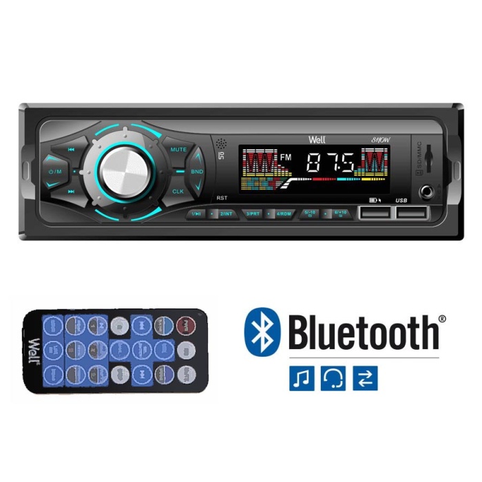 Well Ραδιόφωνο αυτοκινήτου με Bluetooth RADIO-CAR-SHOW-WL