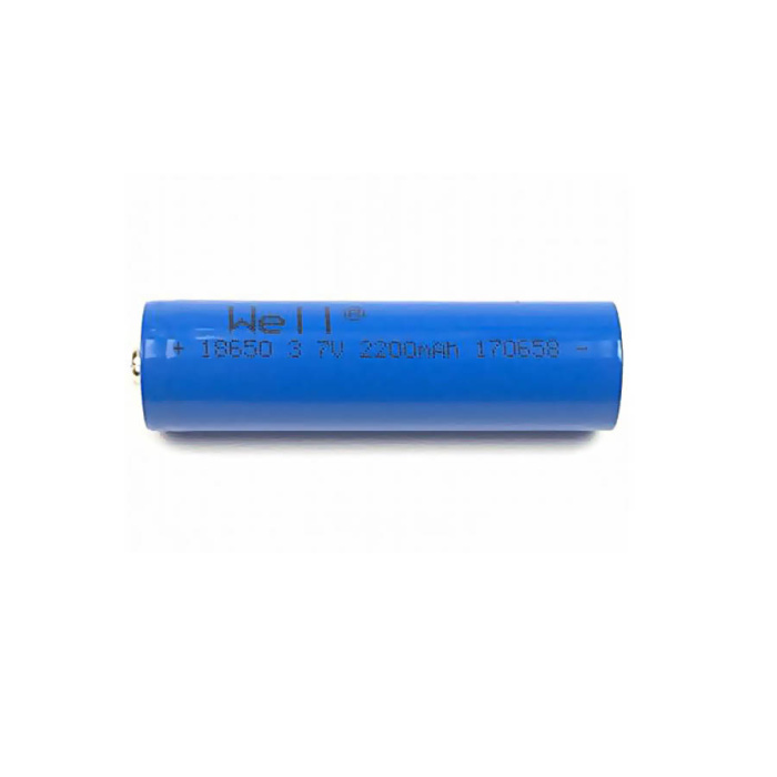 Well Μπαταρία LI-ION Flat terminal 3,7V 2200mAh ACCU-18650L/220-TH-WL