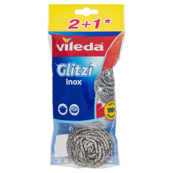 VILEDA Ανοξείδωτο σύρμα Glitzi Inox, 3τμχ