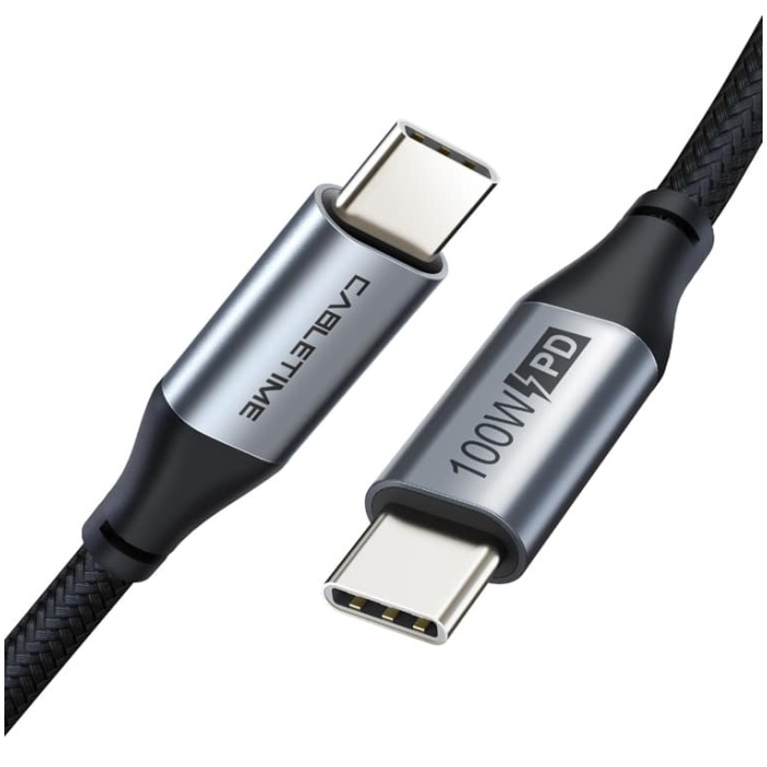 CABLETIME καλώδιο USB Type-C C160, PD 100W, 5A, 1m, μαύρο