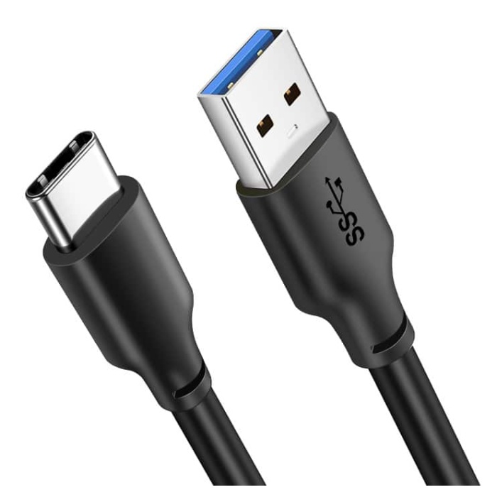 CABLETIME καλώδιο USB 3.0 σε USB Type-C C160, 5V 3A, 0.25m, μαύρο