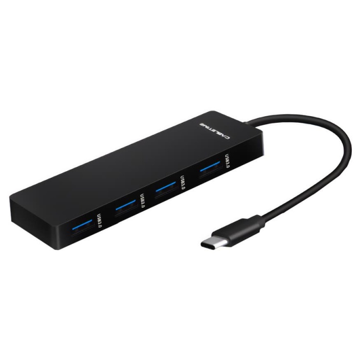 CABLETIME USB-C hub C160, 4x USB, 5Gbps, 0.15m, μαύρο