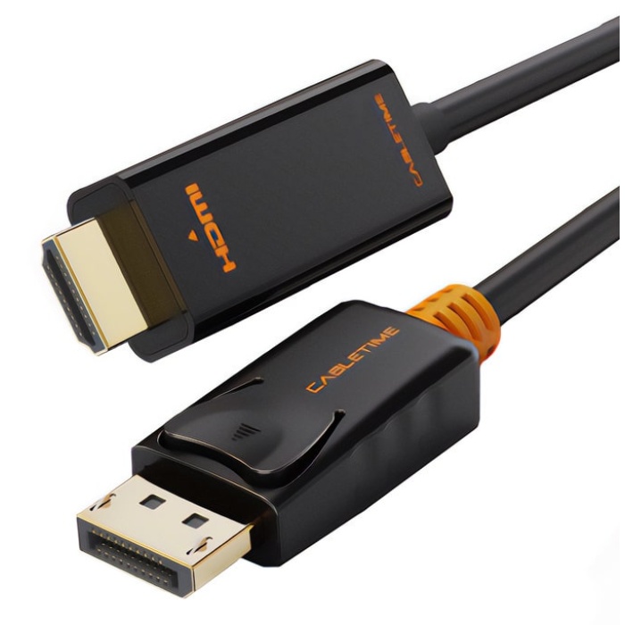 CABLETIME καλώδιο Displayport σε HDMI AV585, 1.2v, 1080p, 3m, μαύρο