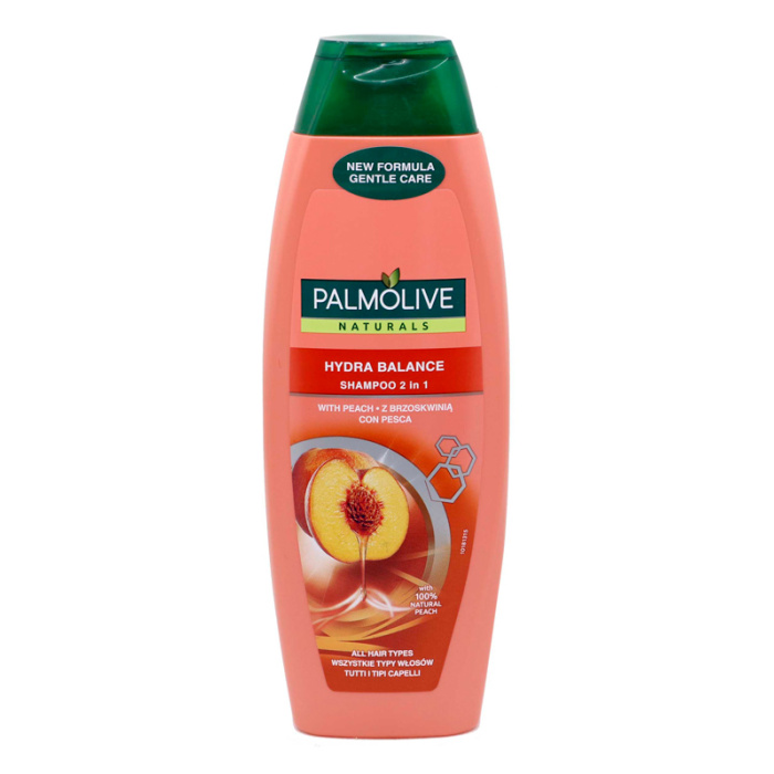 PALMOLIVE σαμπουάν 2 σε 1 Hydra Balance, με εκχυλίσματα ροδάκινου, 350ml