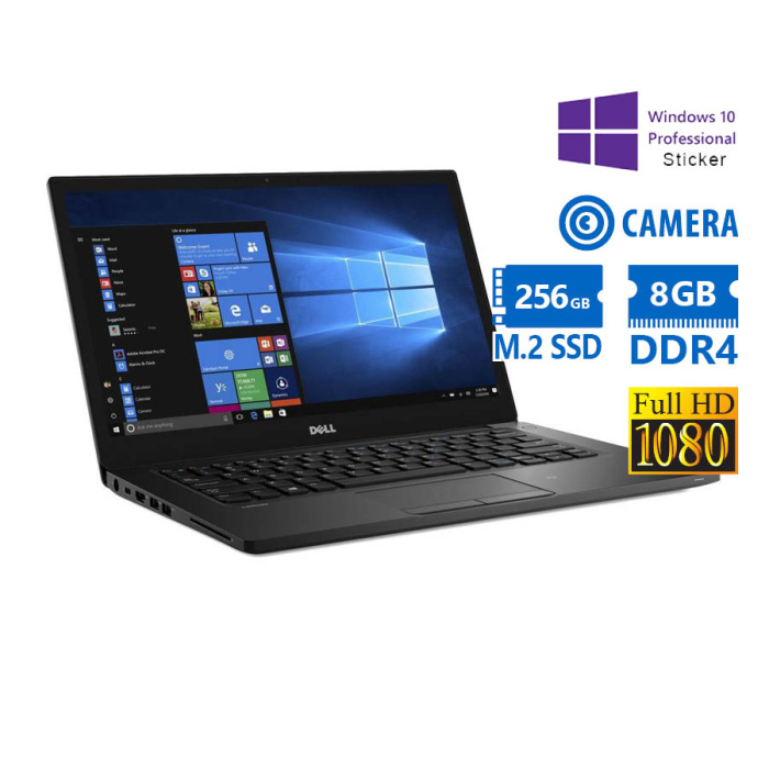 Dell Latitude 5480 i5-6300U/14"FHD/8GB DDR4/256GB M.2 SSD/No ODD/Camera/10P Grade A Refurbished Lapt