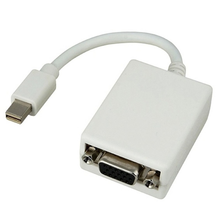 POWERTECH αντάπτορας Mini DisplayPort σε VGA CAB-DP015, 0.20m, λευκός