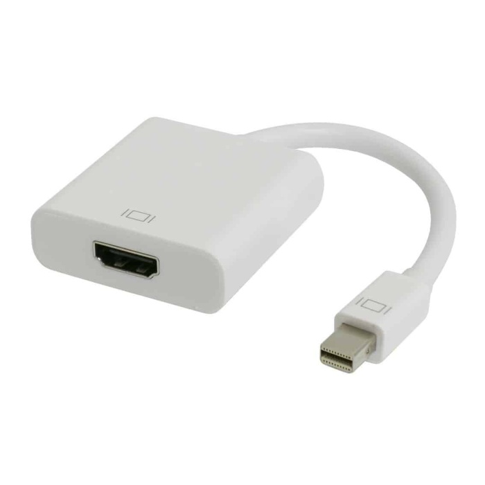 POWERTECH αντάπτορας Mini DisplayPort σε HDMI CAB-DP036, 0.20m, λευκός