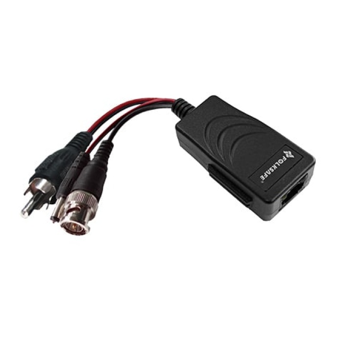 FOLKSAFE video & power balun transmitter FS-HD4301VPA, 4K, audio, RJ45