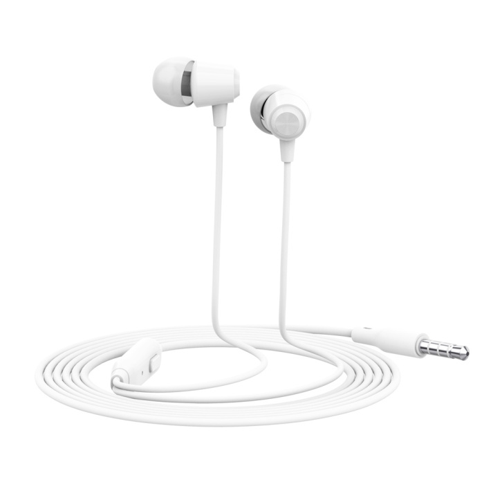 CELEBRAT Earphones G4 με μικρόφωνο, 10mm, 1.2m, λευκό