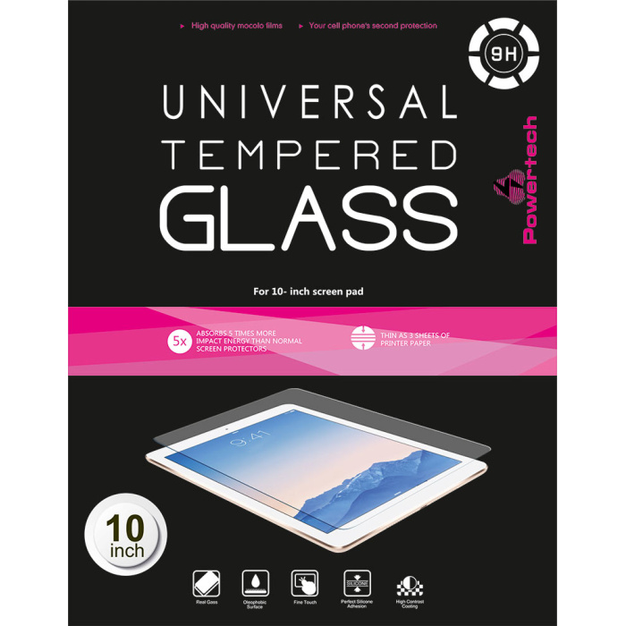 POWERTECH Tempered Glass 9H(0.33MM) - Universal 11.5" Screen Pad