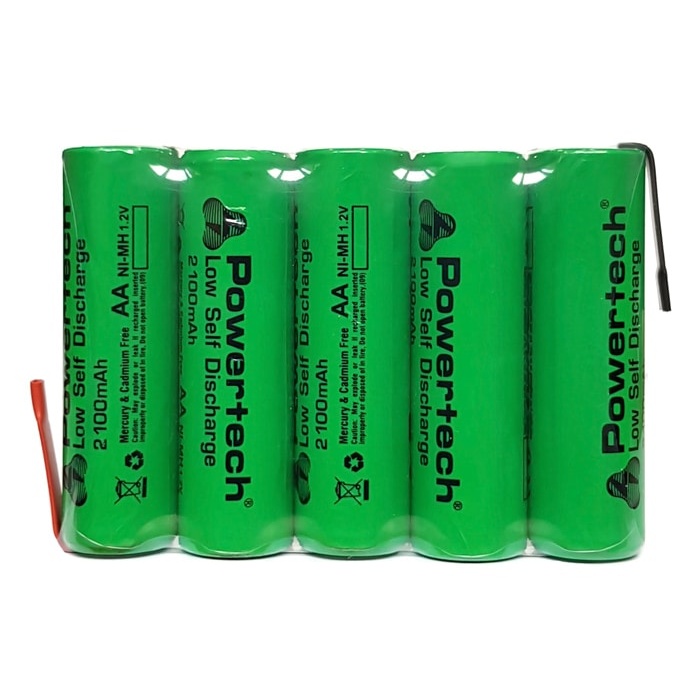 POWERTECH επαναφορτιζόμενη μπαταρία PT-795 2100mAh, AΑ HR6, 5τμχ