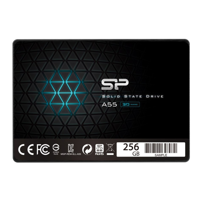 SILICON POWER SSD A55 256GB, 2.5", SATA III, 550-450MB/s 7mm, TLC