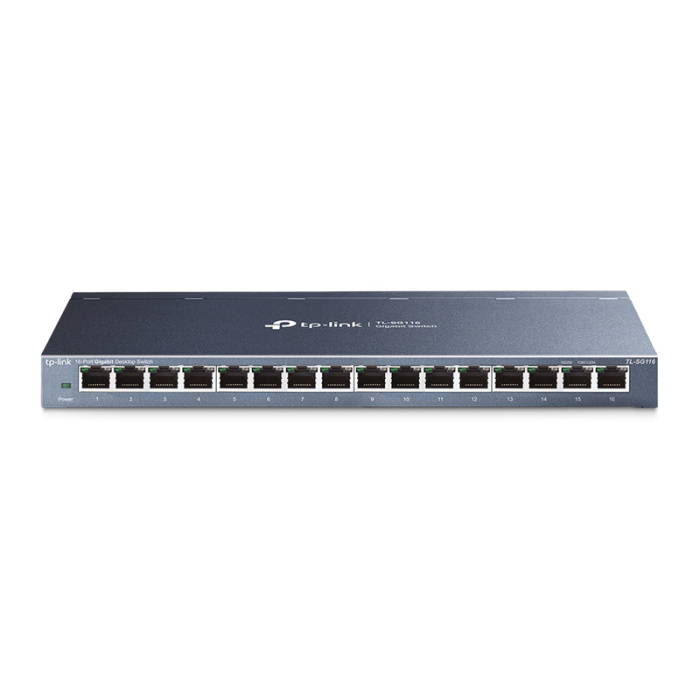 TP-LINK desktop switch TL-SG116, 16-Port, 10/100/1000Mbps, Ver. 1.0