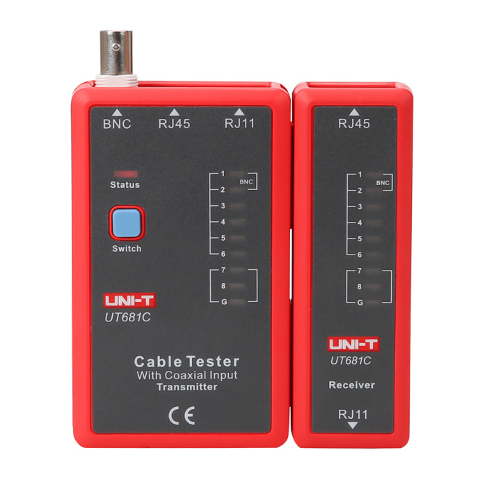 UNI-T tester καλωδίων δικτύου UT681C, RJ45/RJ11/BNC