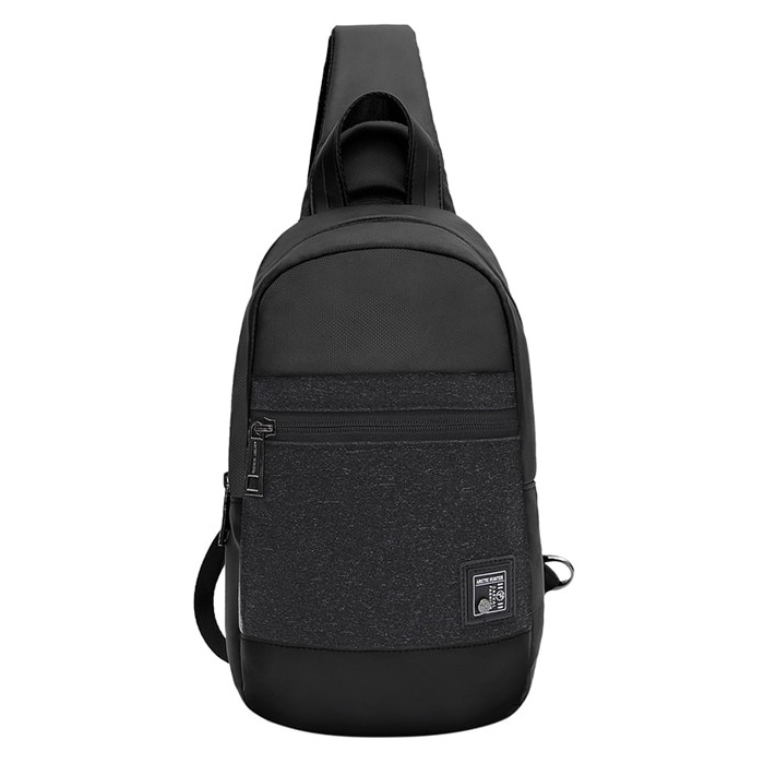 ARCTIC HUNTER τσάντα Crossbody XB0060 με θήκη tablet, αδιάβροχη, μαύρη