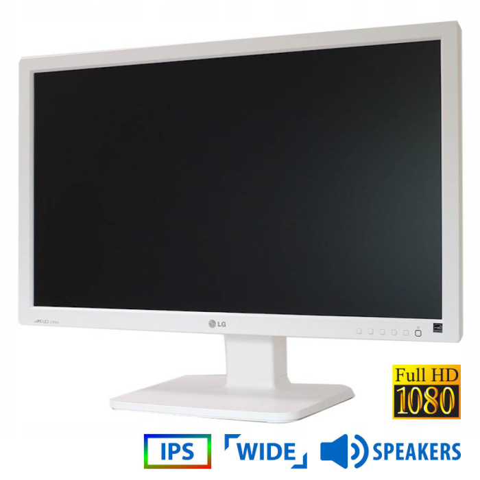 Used Monitor 24MB37PY IPS LED/LG/24"/1920x1080/Wide/White/w/Speakers/D-SUB & DVI-D & USB HUB