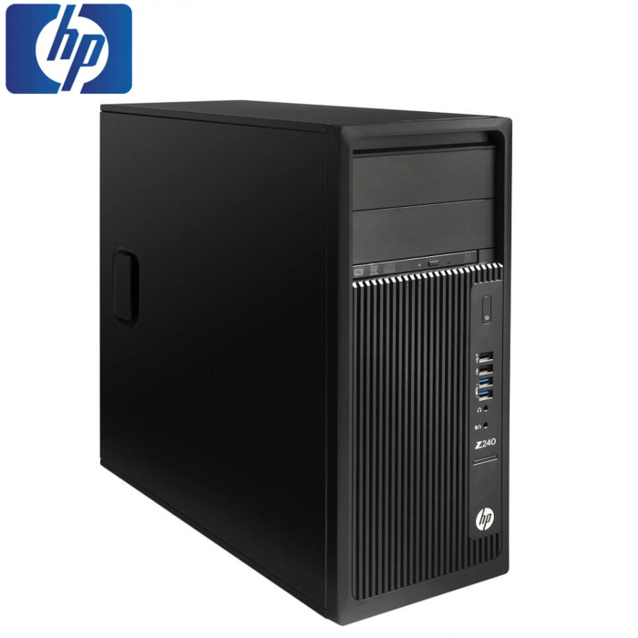 Pc Ws Hp Z240 Mt Qc-e3-1225v5 (4 Cores)/2x8gb/240gb-ssd/500gb/odd