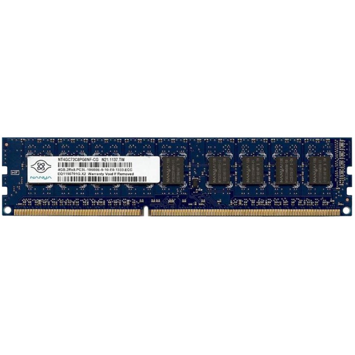 4gb Nanya Pc3l-12800e Ddr3-1600 2rx8 Cl11 Ecc Udimm 1.35v