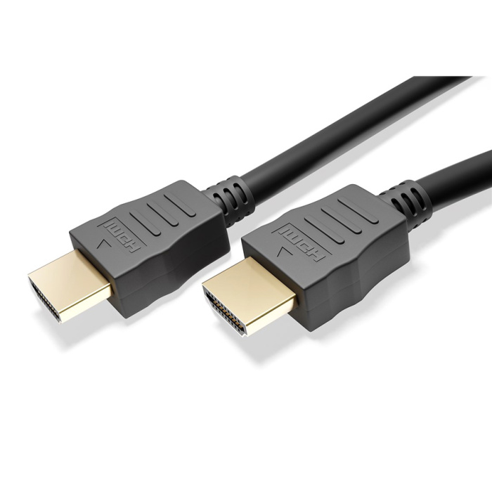 GOOBAY καλώδιο HDMI 2.0 60620 με Ethernet, 4K/60Hz, 18Gbit/s, 1m, μαύρο