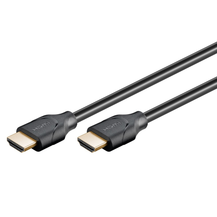 GOOBAY καλώδιο HDMI 2.1 με Ethernet 61637, ARC, 48Gbit/s 8K, 0.5m, μαύρο