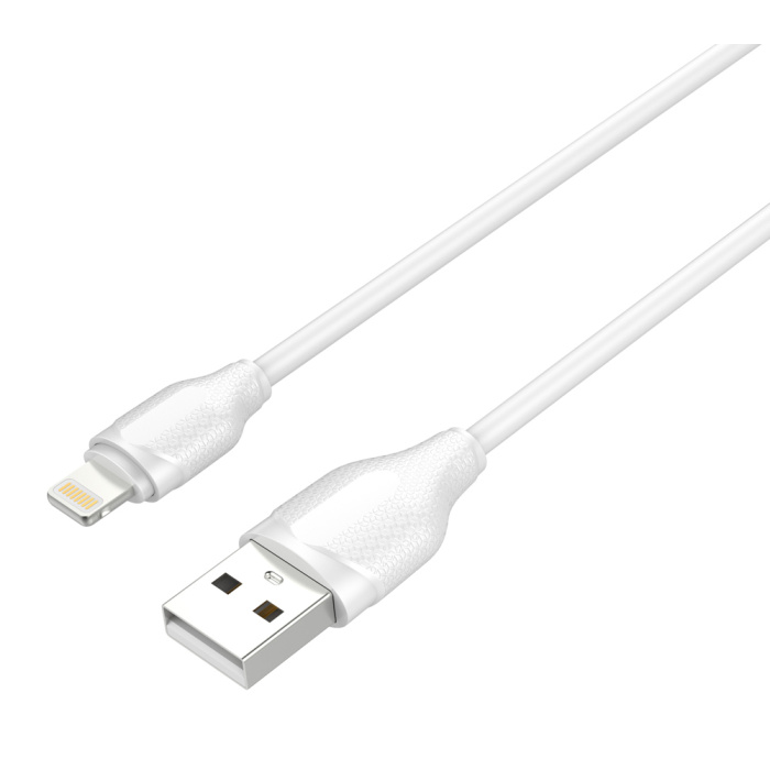 LDNIO καλώδιο Lightning σε USB LS371, 2.1A, 1m, λευκό