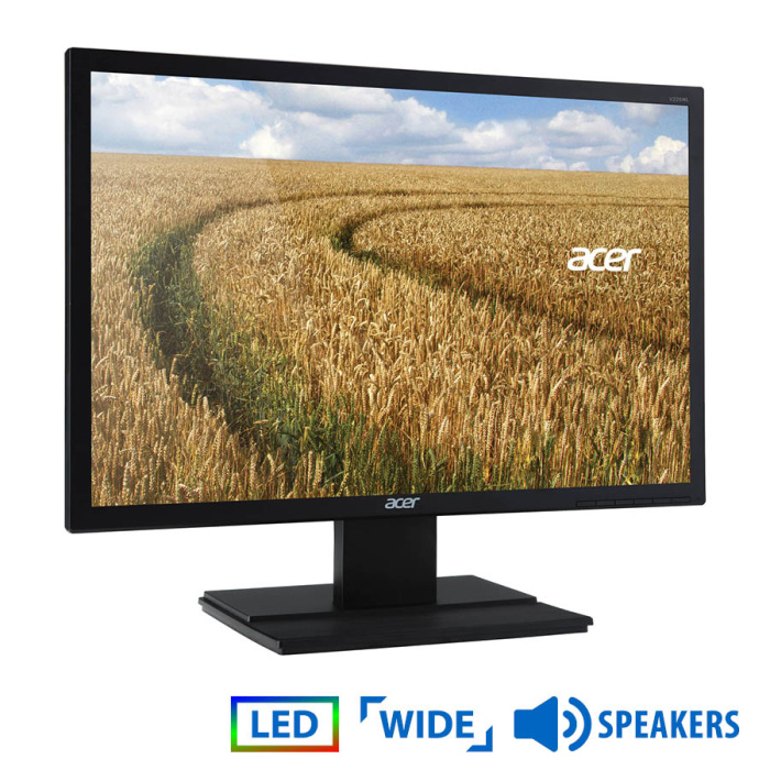 Used Monitor V226WL LED/Acer/22"/1680x1050/Wide/w/Speakers/Black/D-SUB & DVI-D