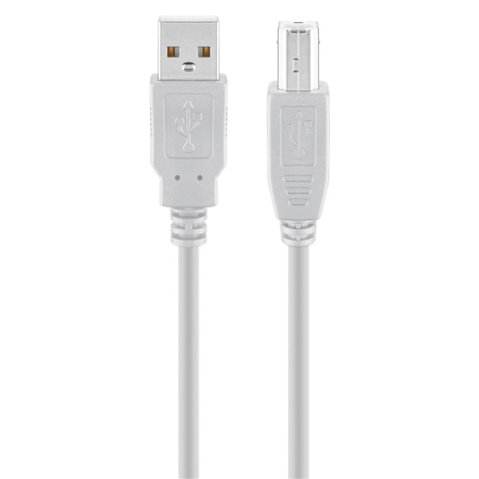 GOOBAY καλώδιο USB σε USB Type B 68712, 1.8m, 480Mbps, γκρι