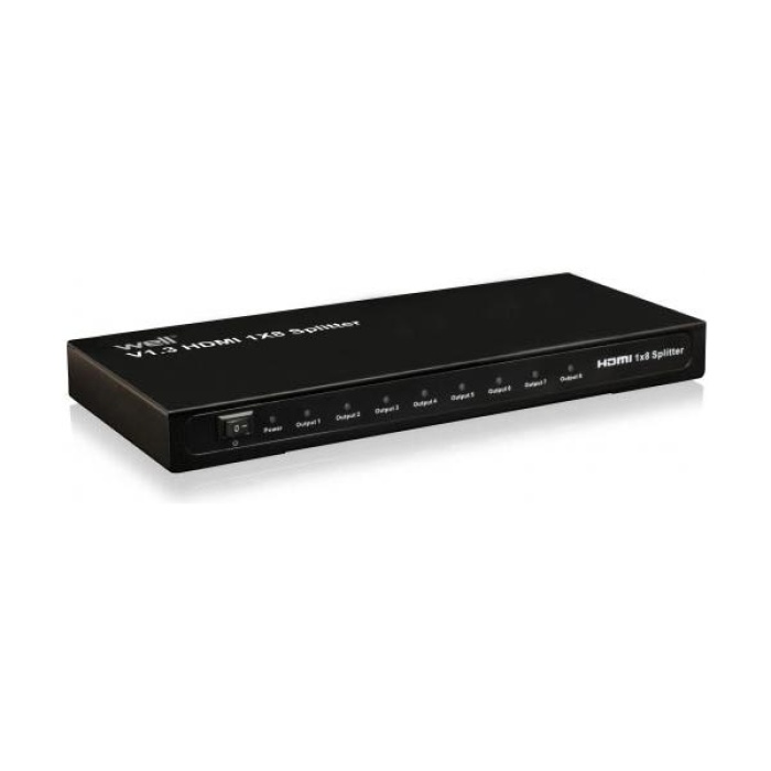 Hdmi Splitter 8 port V1.3 Full HD Well SPLT-HDMI1.3/8-WL