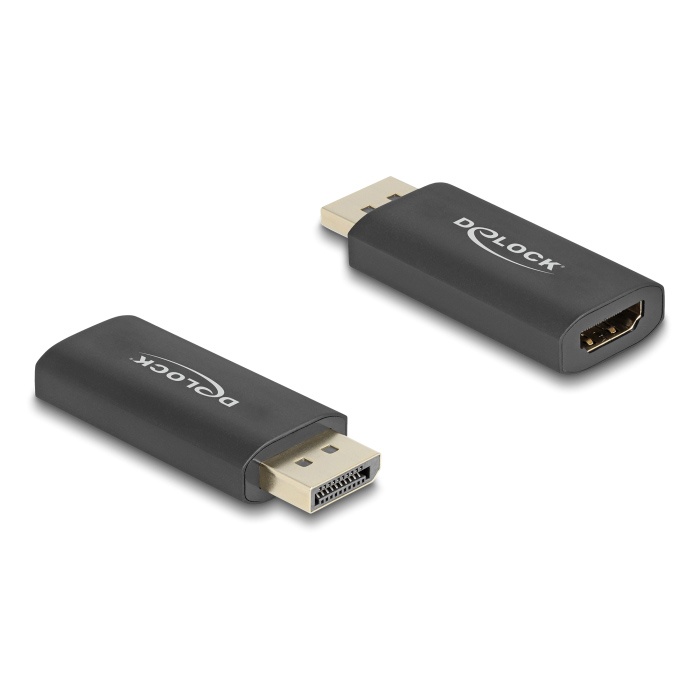 DELOCK αντάπτορας DisplayPort 1.4 σε HDMI 61055, 8K, HDR, Active, μαύρος