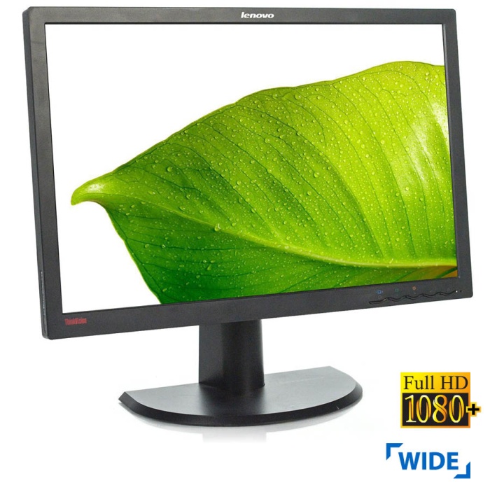 Used (A-) Monitor L2440p TFT/Lenovo/24”FHD/1920x1200/Wide/Black/Grade A-/D-SUB & DVI-D