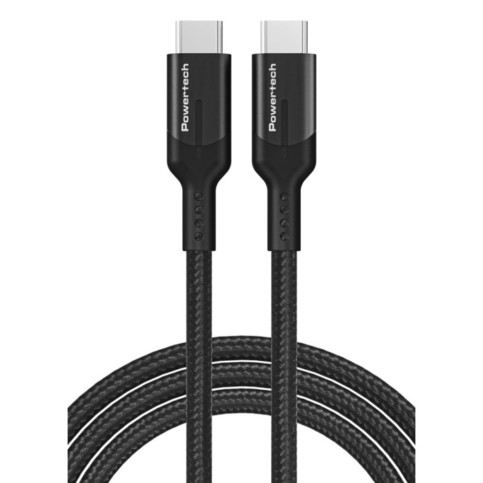 POWERTECH καλώδιο USB-C PTR-0139, PD 240W, 40Gbps, copper, 1m, μαύρο