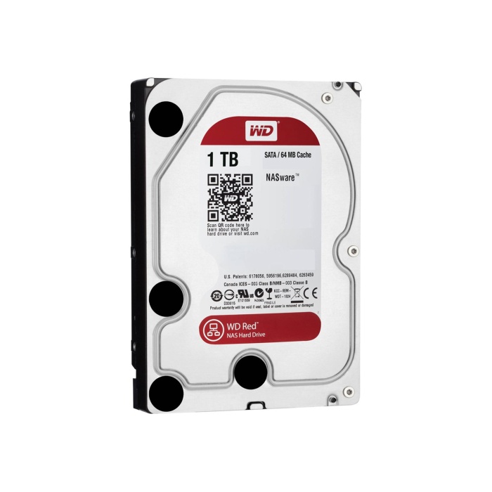 Hdd Sata Iii Nas 1tb Wd Red 5.4k 3.5" 64mb Wd10efrx