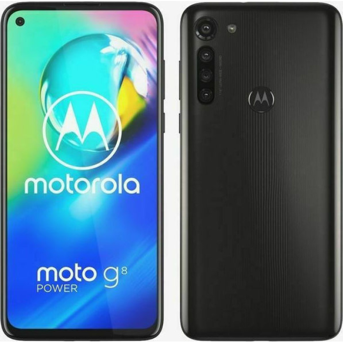 Motorola Moto G8 (4GB/64GB) Dual SIM Black Refurbished Grade A ΜΕ 2 ΧΡΟΝΙΑ ΕΓΓΥΗΣΗ!