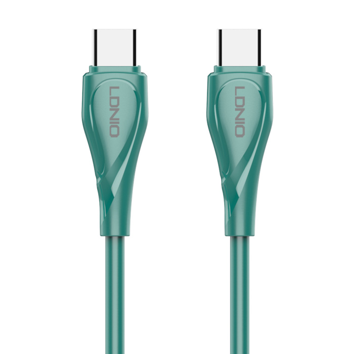 LDNIO καλώδιο USB-C σε USB-C LC611C, 65W PD, 1m, πράσινο