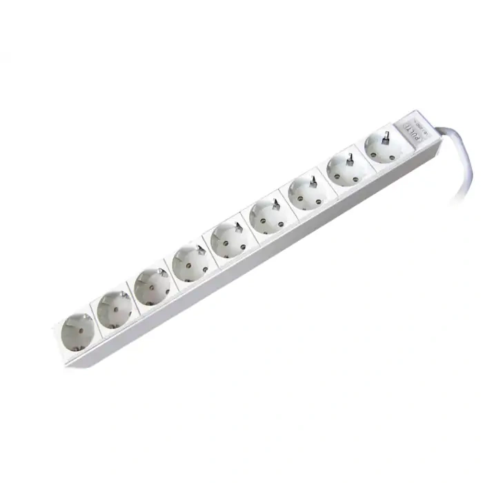 Powerstrip Pulti 9p 1u White 3phase