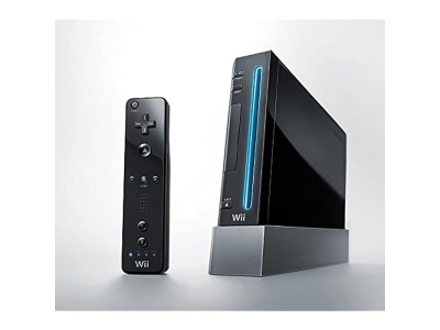 Nintendo Wii Black Refurbished Grade A - Χωρίς Βάση (RVL-001)