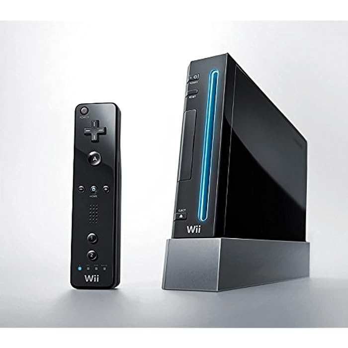 Nintendo Wii Black Ανακατασκευασμένο Grade A - Χωρίς Βάση (RVL-001)