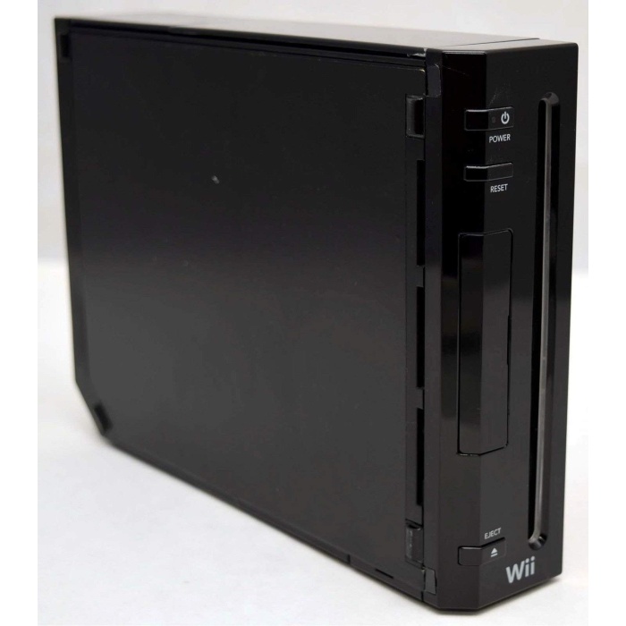 Nintendo Wii Black Refurbished Grade A - Χωρίς Βάση (RVL-001)