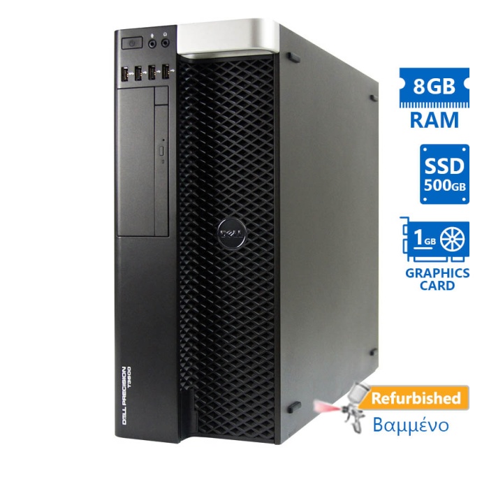 Dell Precision T3600 Tower Xeon E5-1603(4-Cores)/8GB DDR3/500GB SSD/Nvidia 1GB/DVD/7P Grade A+ Works