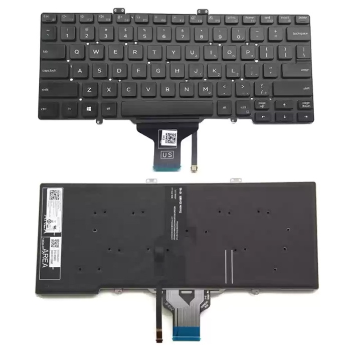 Πληκτρολόγιο για Dell Latitude 7400/5400 KEY-111 με backlight, μαύρο