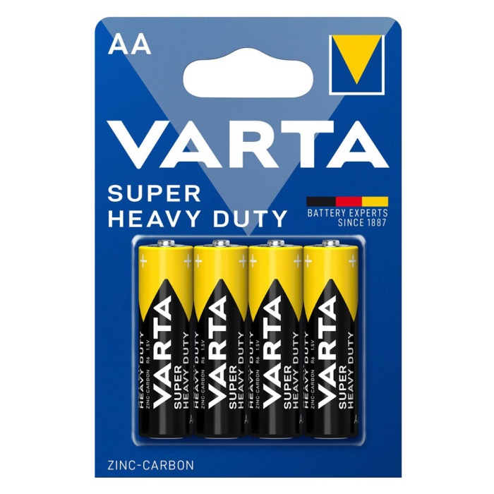 VARTA μπαταρίες Zinc Carbon Super Heavy Duty, AA/R6P, 1.5V, 4τμχ