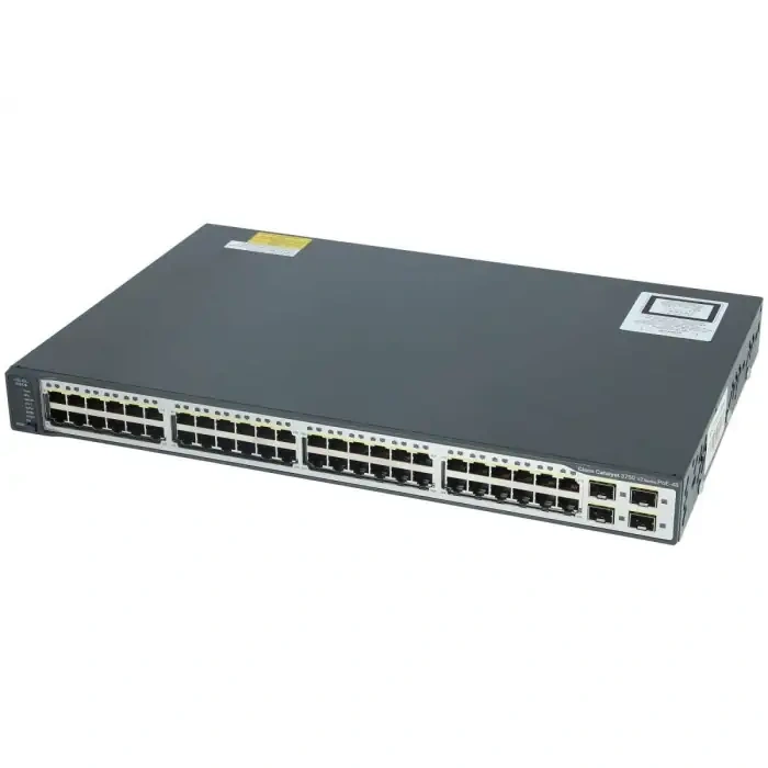 Switch Eth 48p 1gbe & 4sfp Cisco Catalyst 3750 V02 Poe+ Ws-c3750v2-48ps-s