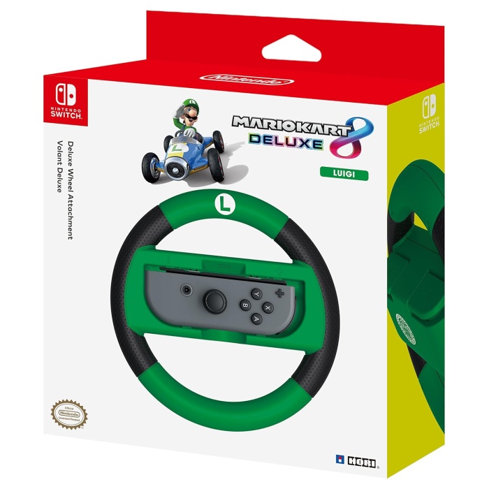 Hori Nintendo Switch Deluxe Wheel Attachment - Luigi Refurbished Grade A