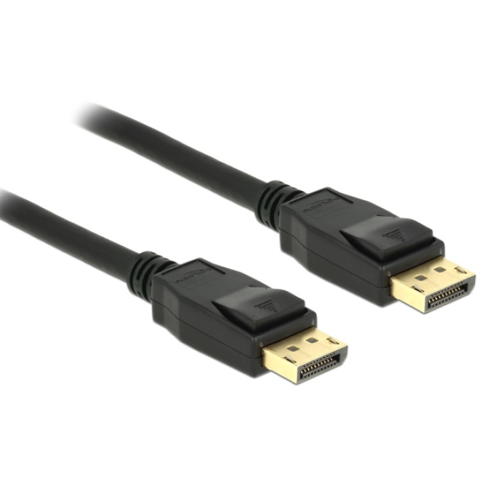 DELOCK καλώδιο DisplayPort 1.2 83805, 4K/60Hz, 21.6 Gbps, 1m, μαύρο