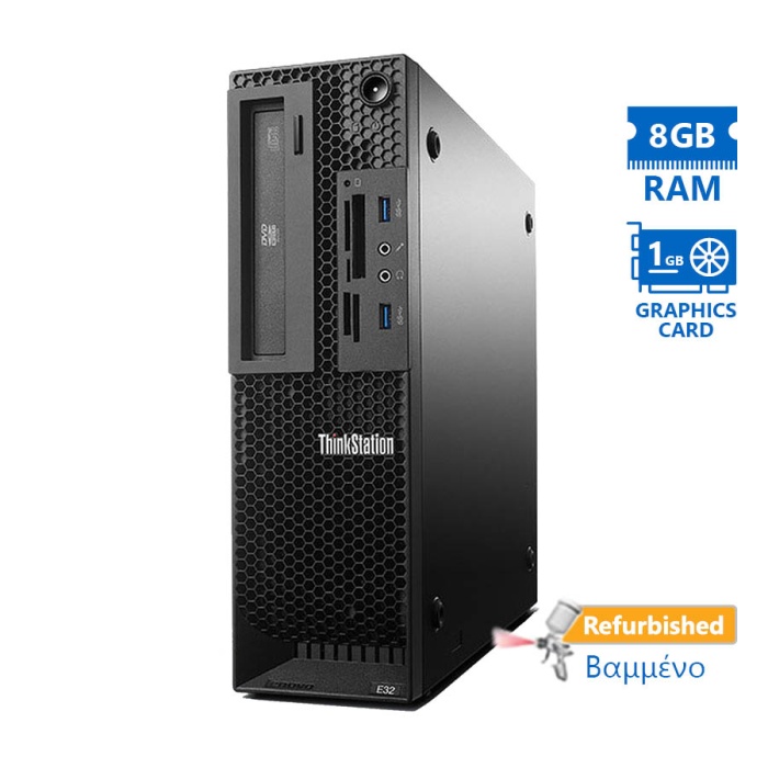 Lenovo ThinkStation E32 SFF Xeon E3-1240v3(4-Cores)/8GB DDR3/500GB/Nvidia 1GB/DVD/8H Grade A+ Workst