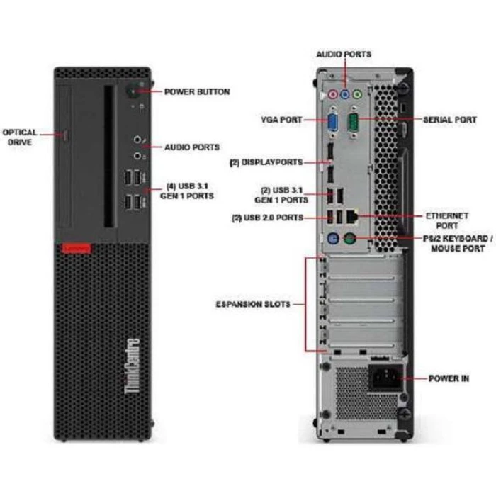 Refurbished Lenovo ThinkCentre M710S SFF (i5-7500/8GB/256GB SSD/Intel HD Graphics/Win 10 Pro) Grade A