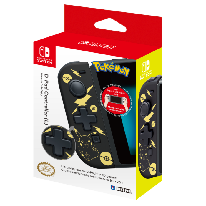 Hori D-Pad Controller (L) Ενσύρματο για Switch Pikachu Black & Gold Grade A